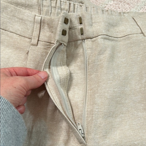 NWT Old Navy Taylor Wide Leg Trouser Extra High Rise Size Large TALL Linen Blend - Picture 12 of 12